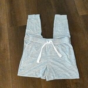 Unbranded Gray White Striped Buttery Soft PJ Pants Medium